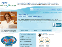 Tablet Screenshot of dfwwellnesspharmacy.com